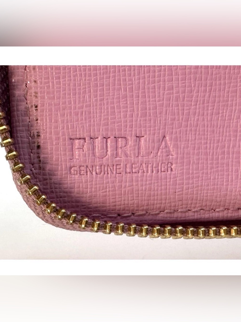 Authentic Furla Zip Around Compact Pink Saffiano Leather Wallet Good Condition. - Picture 5 of 8